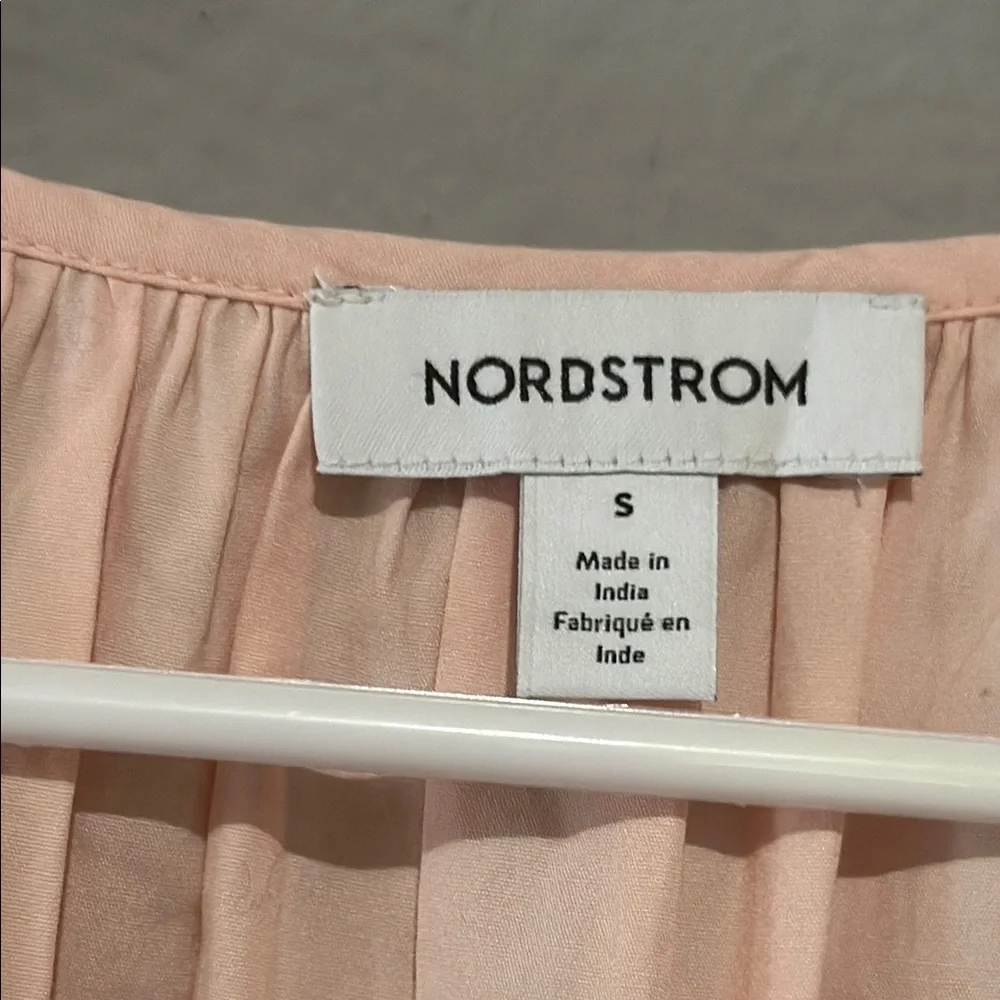 Nordstrom Peach and Pink Puff Sleeve Dress - Picture 5 of 13
